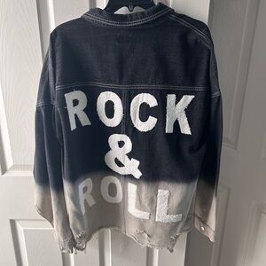 Rock & Roll Jean Jacket NWT